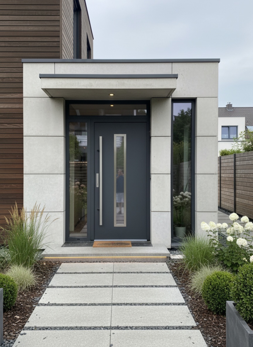 Haustür mit Seitenteil in Neuss-Weckhoven